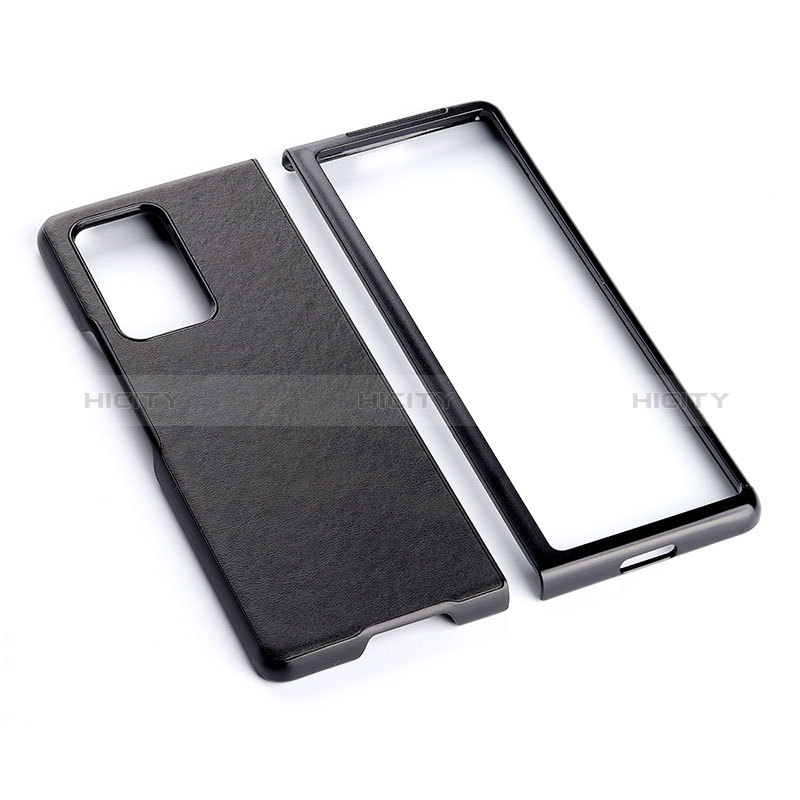 Funda Bumper Lujo Cuero y Plastico Mate Carcasa BH4 para Samsung Galaxy Z Fold2 5G