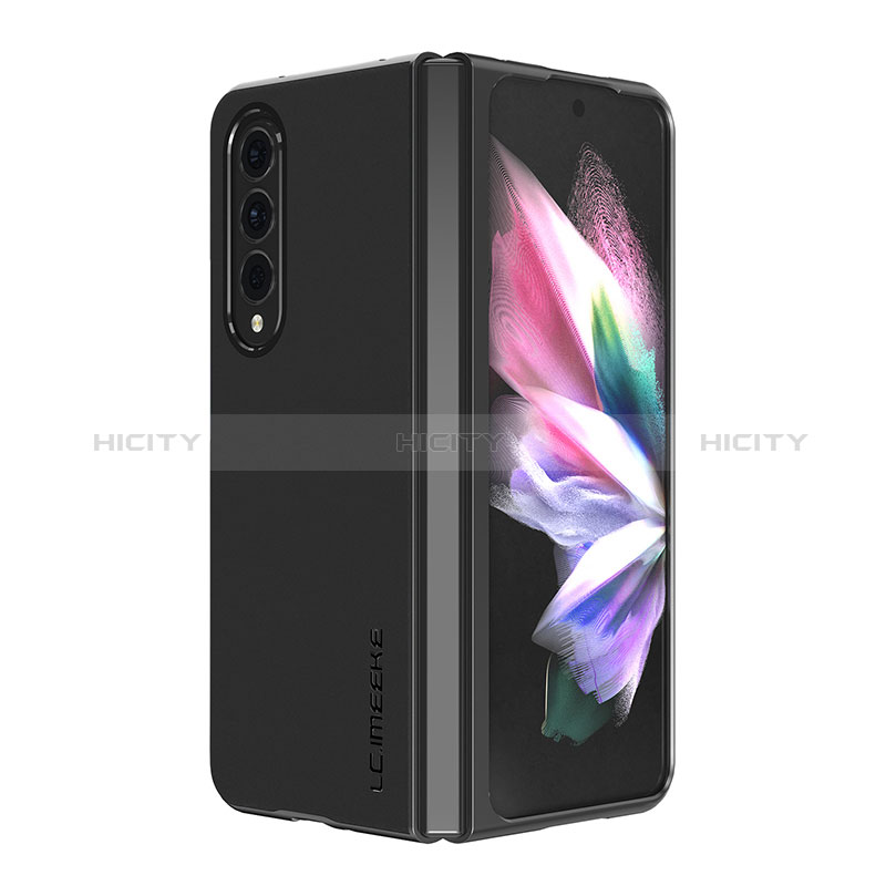 Funda Bumper Lujo Cuero y Plastico Mate Carcasa LC1 para Samsung Galaxy Z Fold3 5G