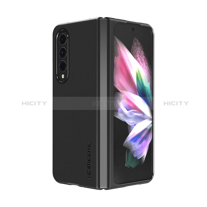 Funda Bumper Lujo Cuero y Plastico Mate Carcasa LC2 para Samsung Galaxy Z Fold3 5G