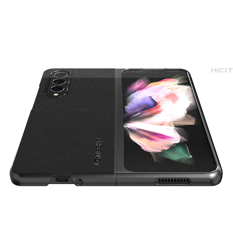 Funda Bumper Lujo Cuero y Plastico Mate Carcasa LC2 para Samsung Galaxy Z Fold4 5G