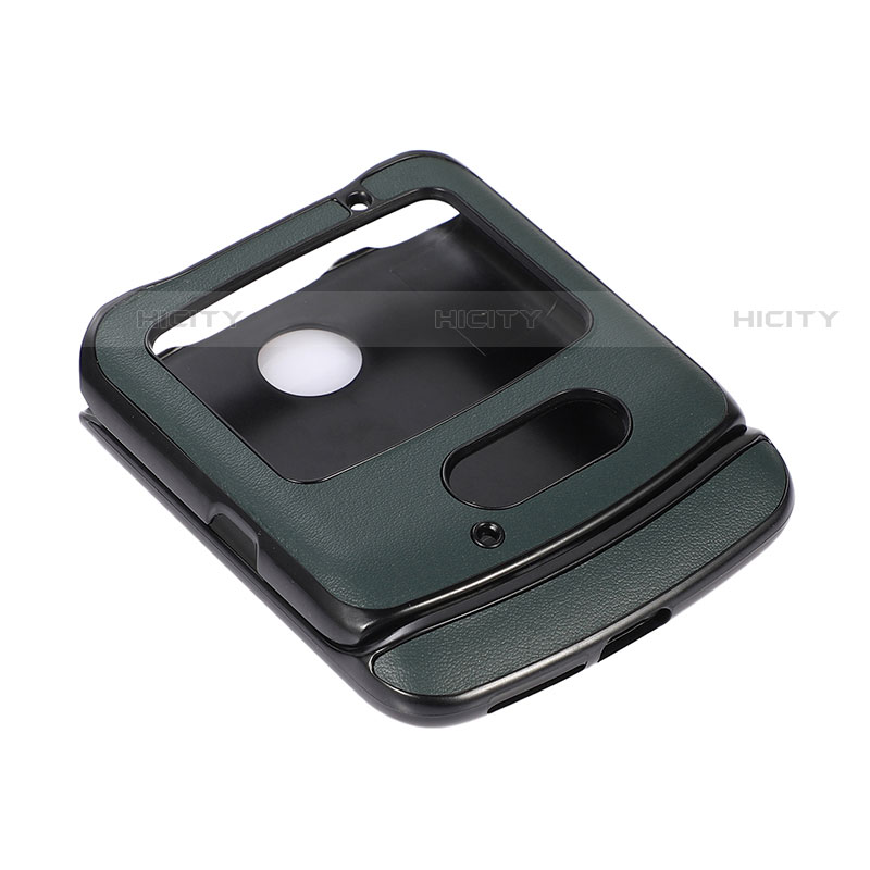 Funda Bumper Lujo Cuero y Plastico Mate Carcasa para Motorola Moto RAZR (2022) 5G