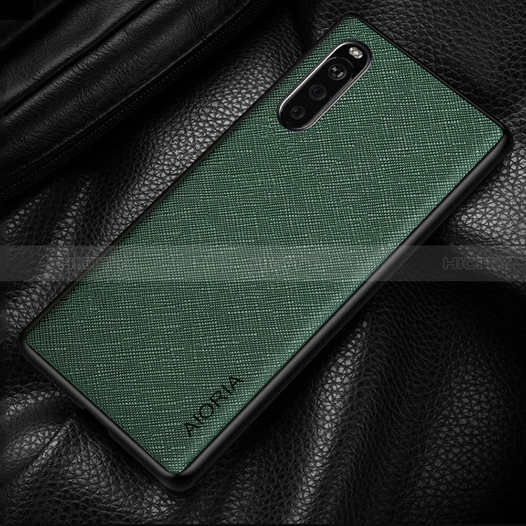 Funda Bumper Lujo Cuero y Plastico Mate Carcasa para Sony Xperia 10 III Lite