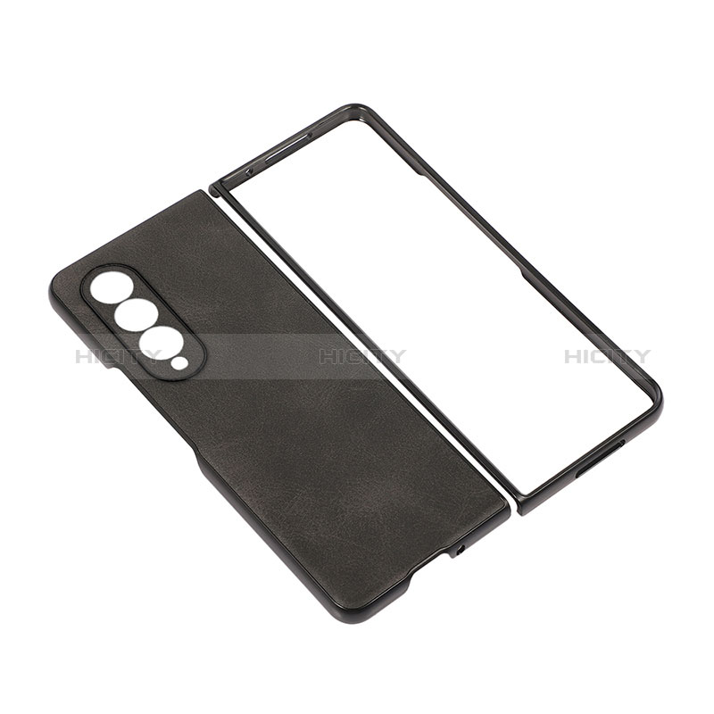 Funda Bumper Lujo Cuero y Plastico Mate Carcasa R02 para Samsung Galaxy Z Fold3 5G