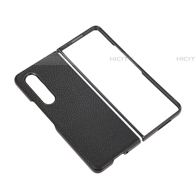Funda Bumper Lujo Cuero y Plastico Mate Carcasa R05 para Samsung Galaxy Z Fold4 5G