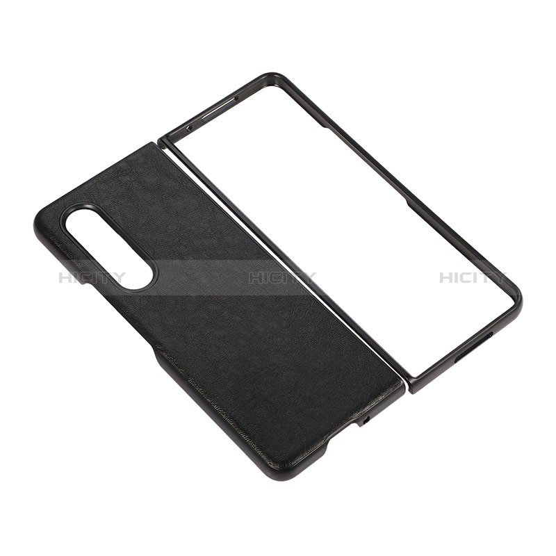 Funda Bumper Lujo Cuero y Plastico Mate Carcasa R06 para Samsung Galaxy Z Fold3 5G