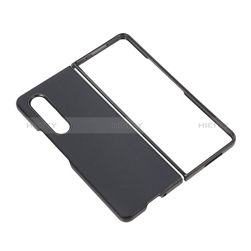 Funda Bumper Lujo Cuero y Plastico Mate Carcasa R08 para Samsung Galaxy Z Fold3 5G