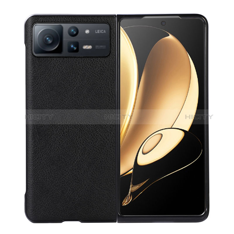 Funda Bumper Lujo Cuero y Plastico Mate Carcasa S03 para Xiaomi Mix Fold 2 5G