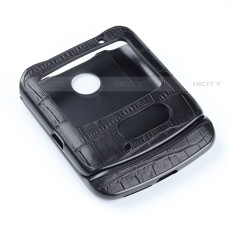 Funda Bumper Lujo Cuero y Plastico Mate Carcasa S04 para Motorola Moto RAZR (2022) 5G