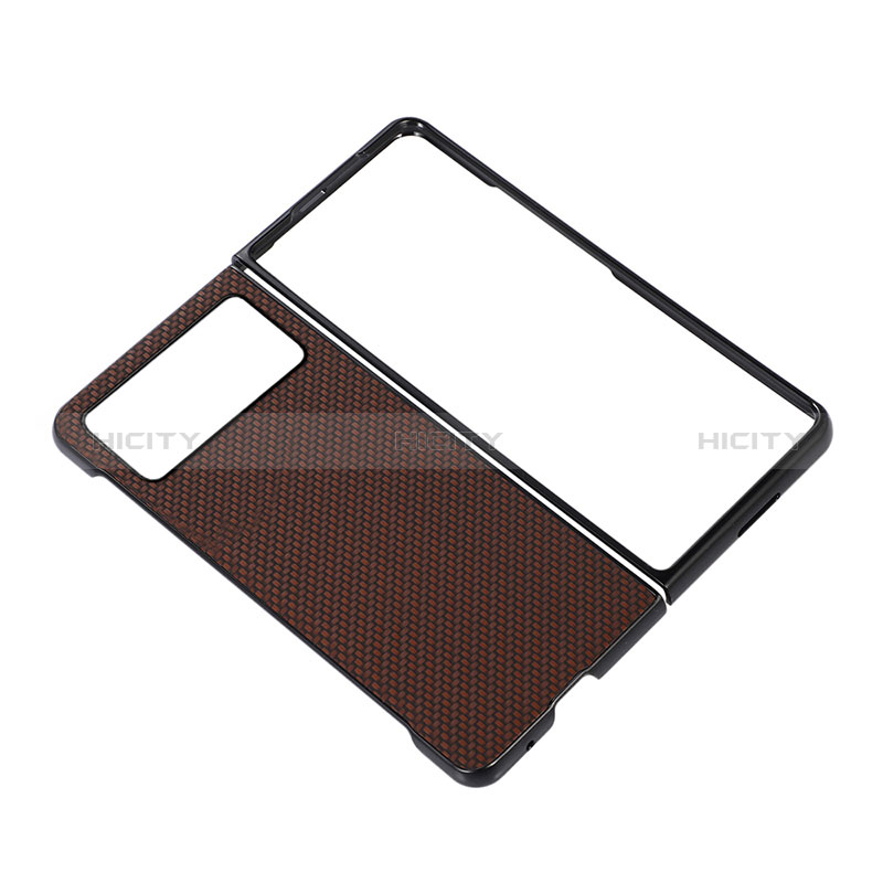 Funda Bumper Lujo Cuero y Plastico Mate Carcasa S04 para Xiaomi Mix Fold 2 5G
