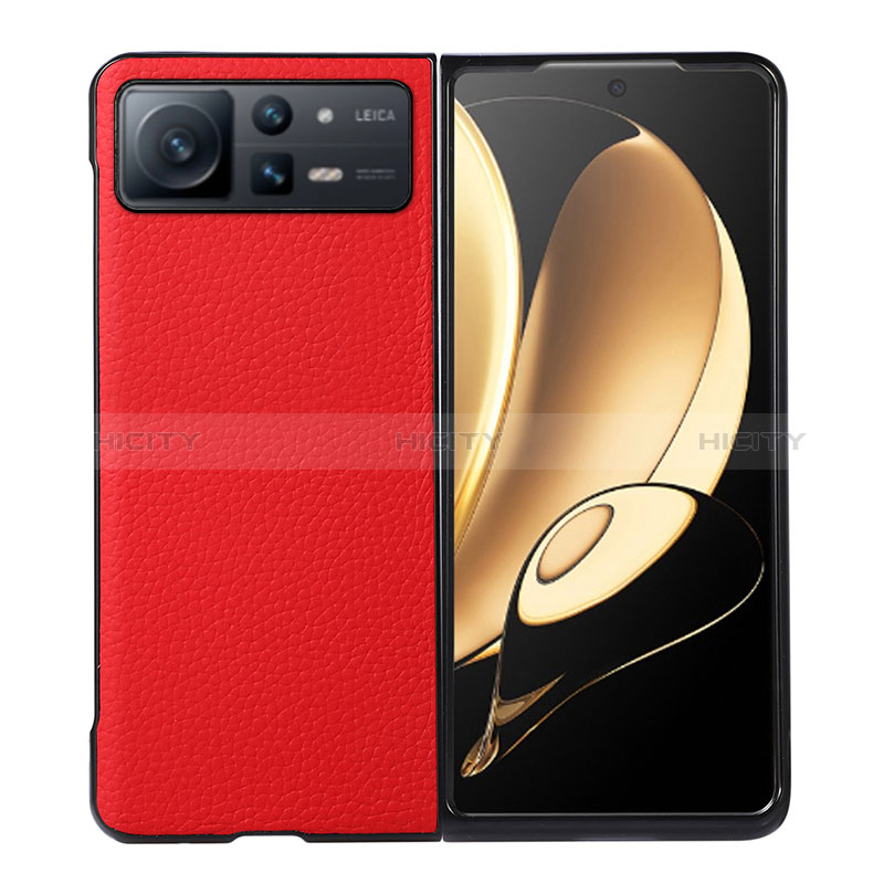 Funda Bumper Lujo Cuero y Plastico Mate Carcasa S05 para Xiaomi Mix Fold 2 5G