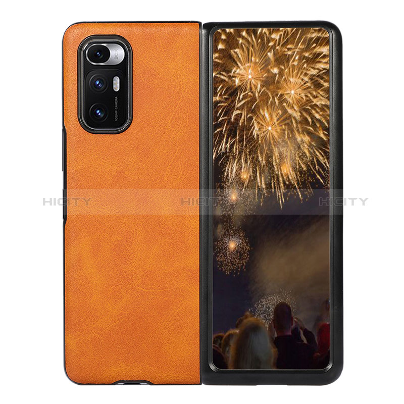 Funda Bumper Lujo Cuero y Plastico Mate Carcasa S06 para Xiaomi Mix Fold 5G