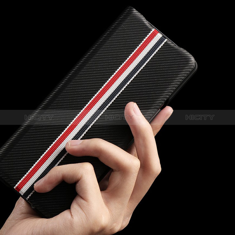 Funda Bumper Lujo Cuero y Plastico Mate Carcasa S09 para Samsung Galaxy Z Fold3 5G