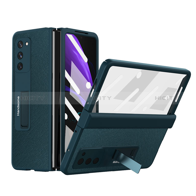 Funda Bumper Lujo Cuero y Plastico Mate Carcasa Z06 para Samsung Galaxy Z Fold2 5G