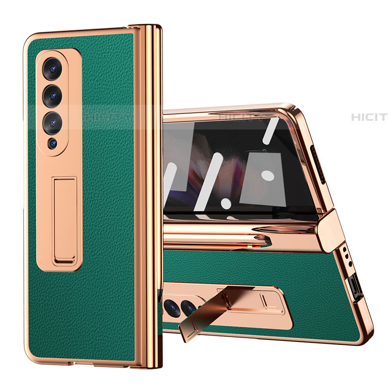 Funda Bumper Lujo Cuero y Plastico Mate Carcasa ZL1 para Samsung Galaxy Z Fold4 5G