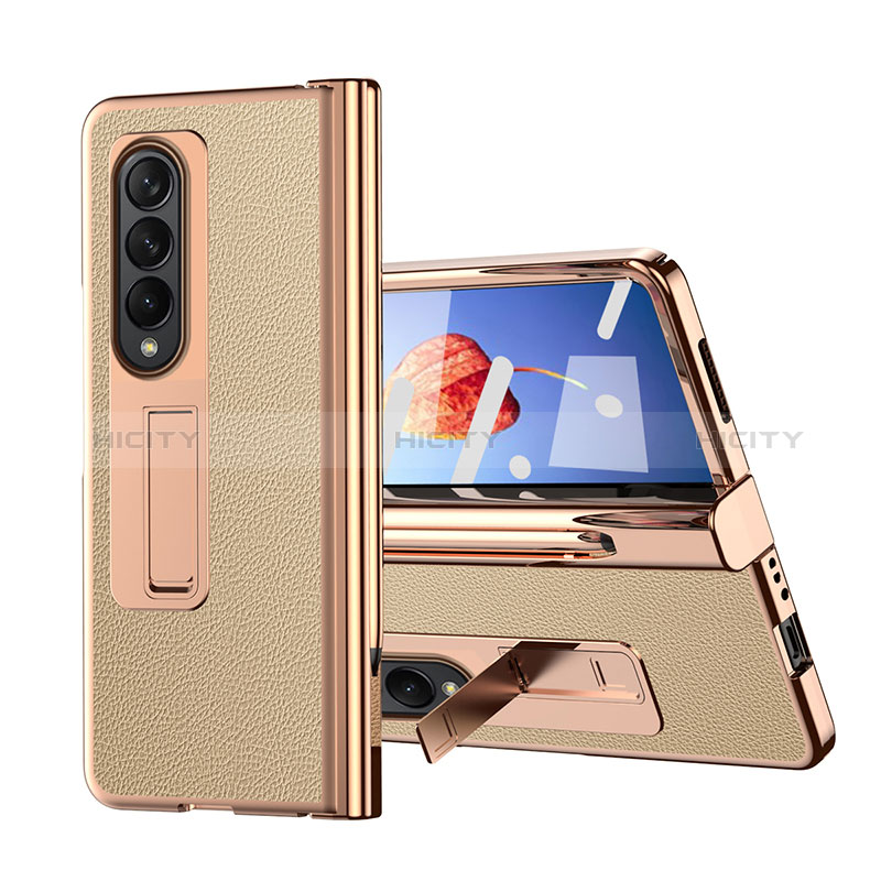 Funda Bumper Lujo Cuero y Plastico Mate Carcasa ZL6 para Samsung Galaxy Z Fold3 5G