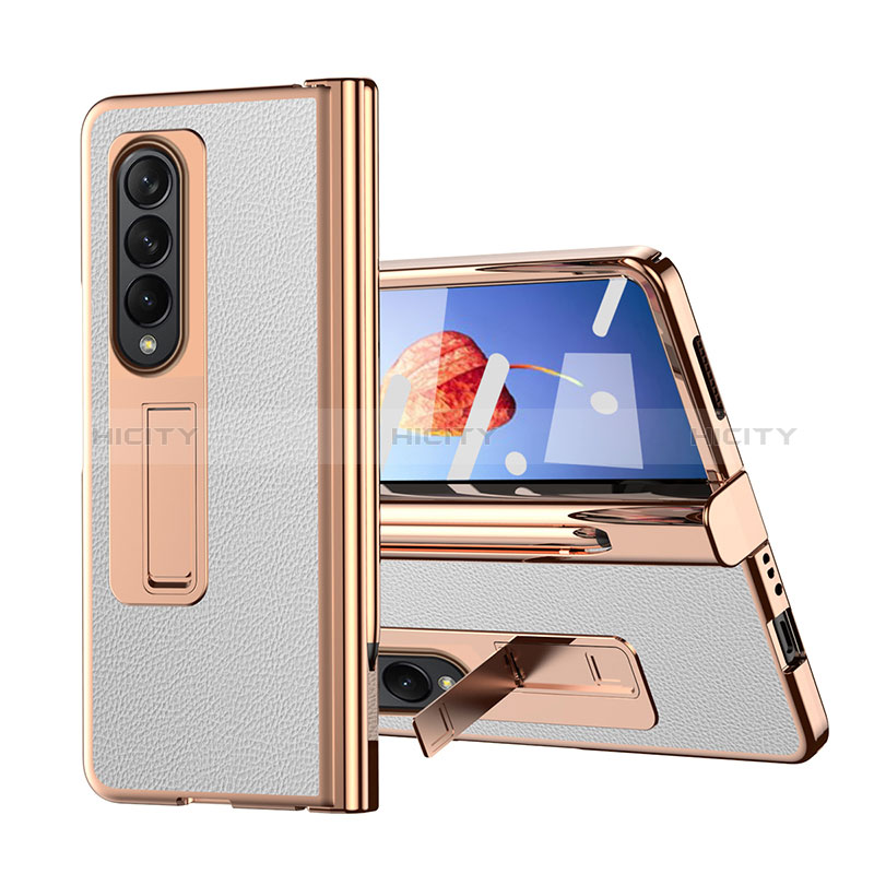 Funda Bumper Lujo Cuero y Plastico Mate Carcasa ZL6 para Samsung Galaxy Z Fold3 5G