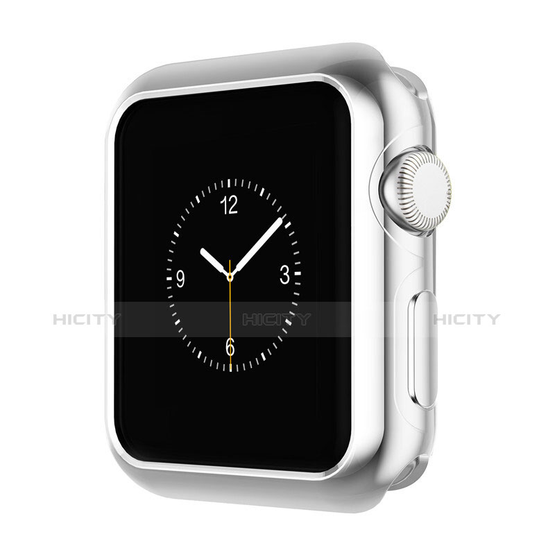 Funda Bumper Lujo Marco de Aluminio A01 para Apple iWatch 2 38mm Plata