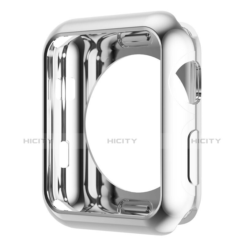 Funda Bumper Lujo Marco de Aluminio A01 para Apple iWatch 2 38mm Plata