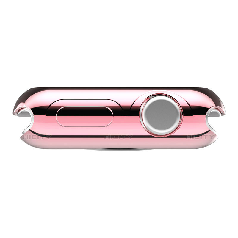 Funda Bumper Lujo Marco de Aluminio A01 para Apple iWatch 3 38mm Rosa