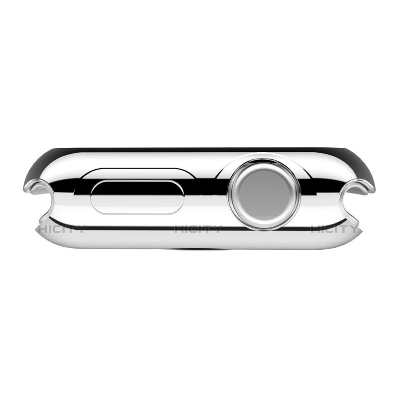 Funda Bumper Lujo Marco de Aluminio A01 para Apple iWatch 3 42mm Plata