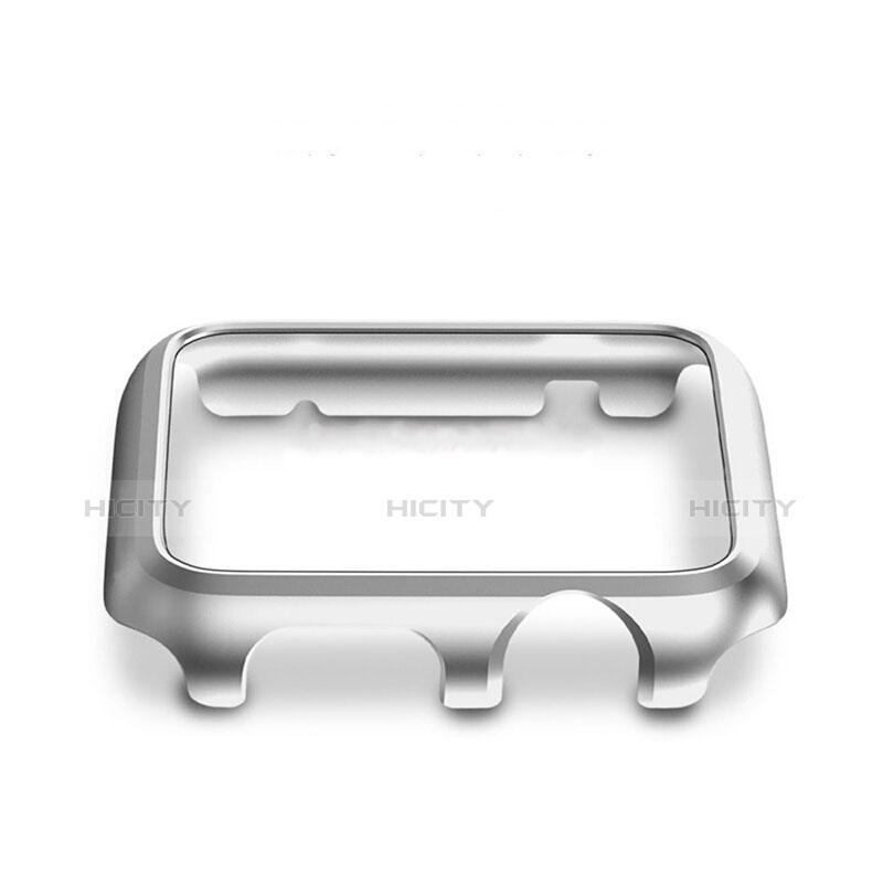 Funda Bumper Lujo Marco de Aluminio C01 para Apple iWatch 2 38mm Plata