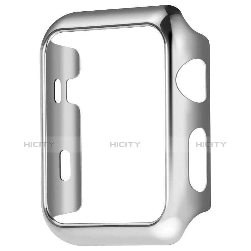 Funda Bumper Lujo Marco de Aluminio C03 para Apple iWatch 2 42mm Plata