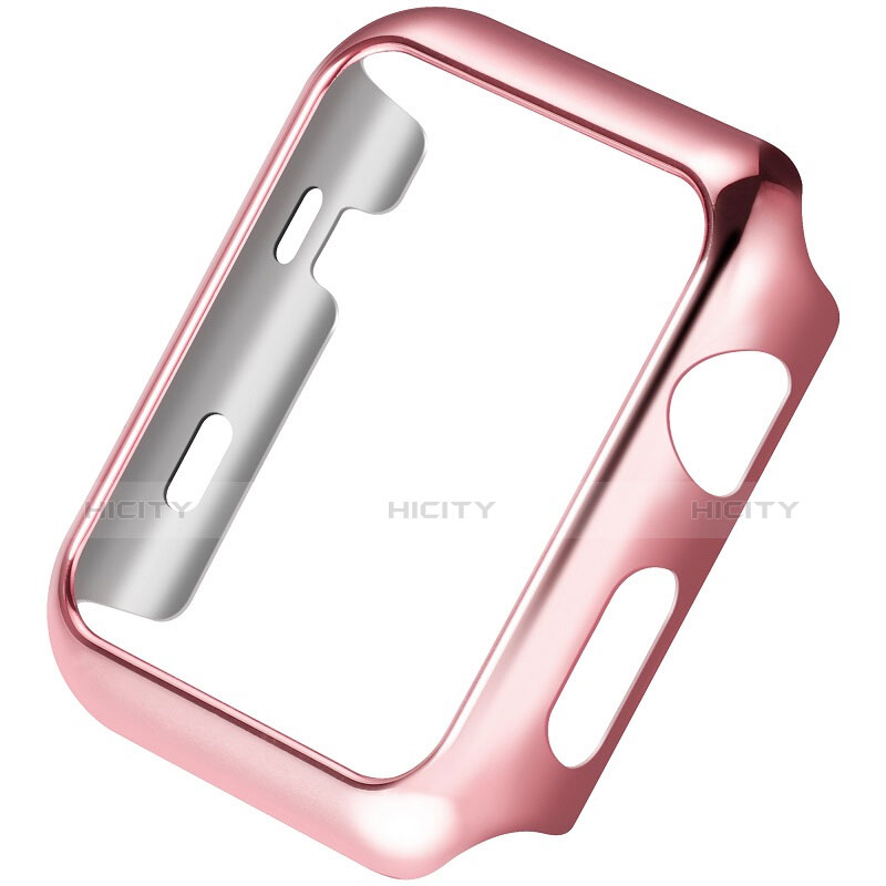 Funda Bumper Lujo Marco de Aluminio C03 para Apple iWatch 2 42mm Rosa