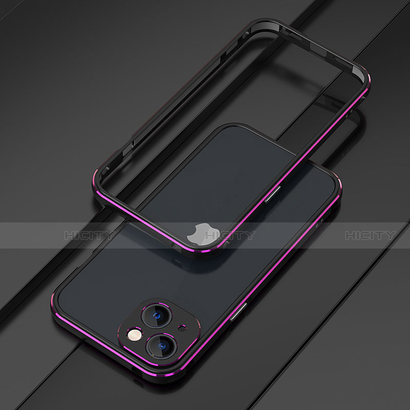 Funda Bumper Lujo Marco de Aluminio Carcasa A01 para Apple iPhone 14