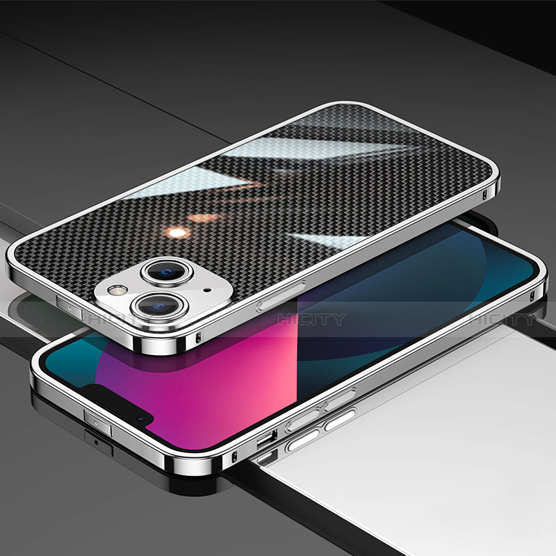 Funda Bumper Lujo Marco de Aluminio Carcasa A02 para Apple iPhone 13