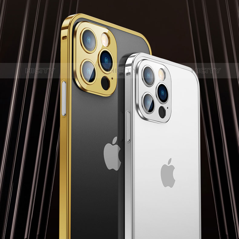 Funda Bumper Lujo Marco de Aluminio Carcasa A03 para Apple iPhone 15 Pro Max