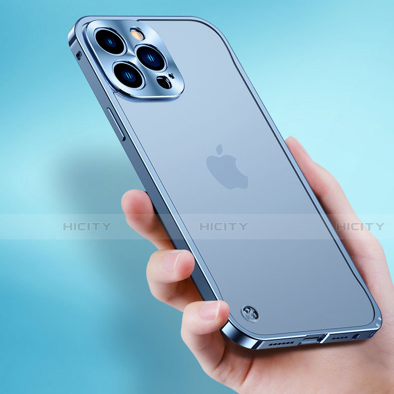 Funda Bumper Lujo Marco de Aluminio Carcasa A04 para Apple iPhone 13 Pro