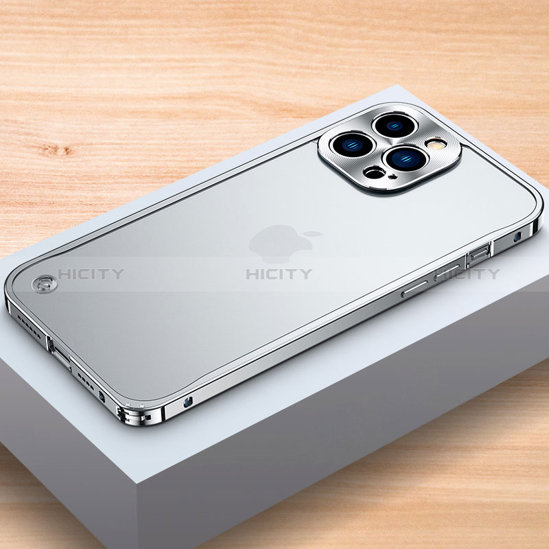 Funda Bumper Lujo Marco de Aluminio Carcasa A04 para Apple iPhone 15 Pro Max