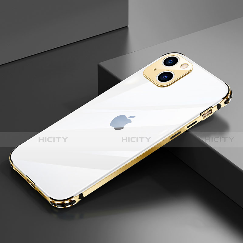 Funda Bumper Lujo Marco de Aluminio Carcasa A06 para Apple iPhone 13