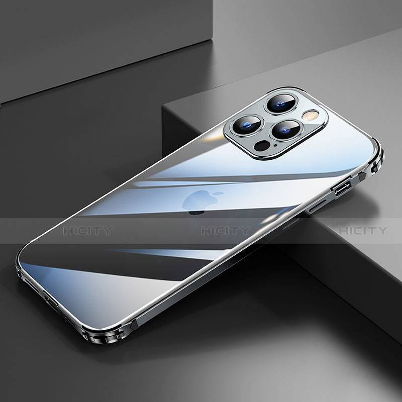 Funda Bumper Lujo Marco de Aluminio Carcasa A06 para Apple iPhone 13 Pro