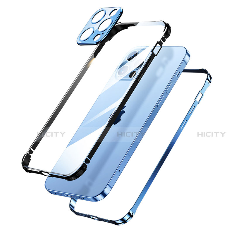 Funda Bumper Lujo Marco de Aluminio Carcasa A06 para Apple iPhone 13 Pro