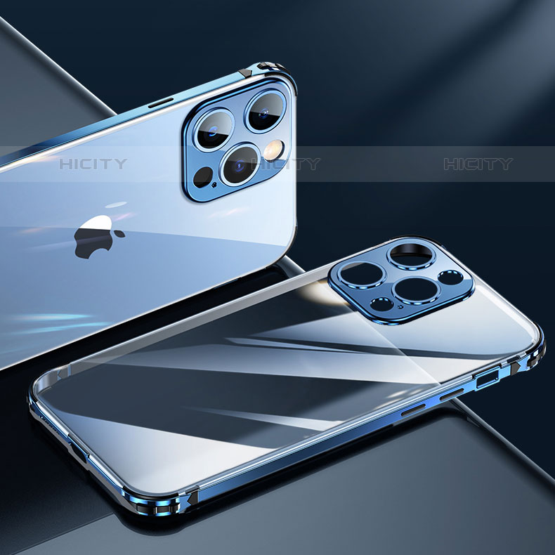 Funda Bumper Lujo Marco de Aluminio Carcasa A06 para Apple iPhone 15 Pro Max