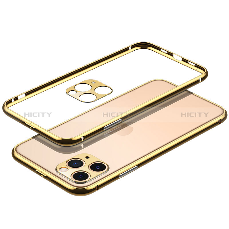 Funda Bumper Lujo Marco de Aluminio Carcasa JL2 para Apple iPhone 14 Pro Max Oro