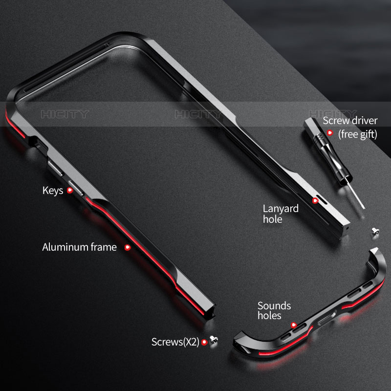 Funda Bumper Lujo Marco de Aluminio Carcasa LF2 para Apple iPhone 15 Pro Max