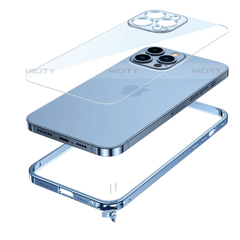 Funda Bumper Lujo Marco de Aluminio Carcasa LK1 para Apple iPhone 15 Pro