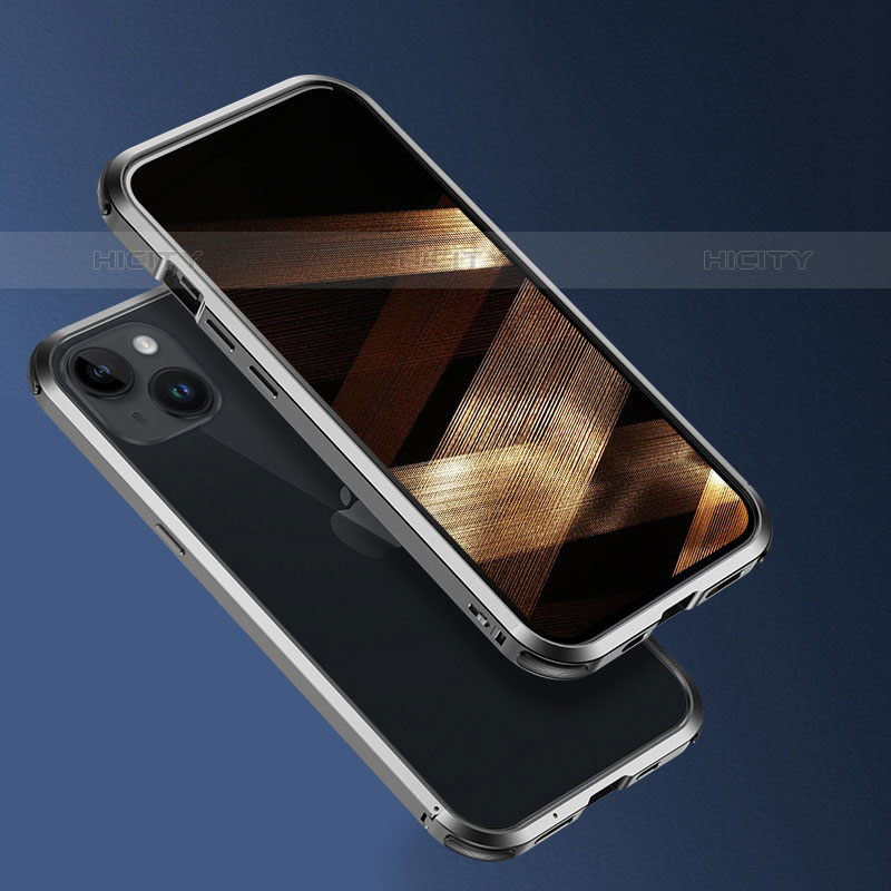 Funda Bumper Lujo Marco de Aluminio Carcasa LO1 para Apple iPhone 15 Pro