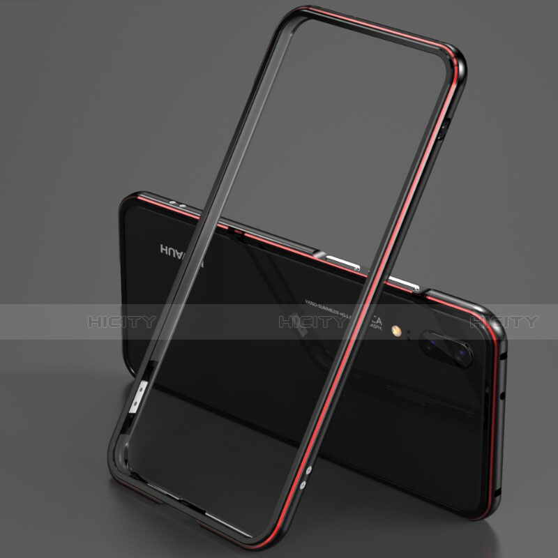 Funda Bumper Lujo Marco de Aluminio Carcasa M01 para Huawei P20