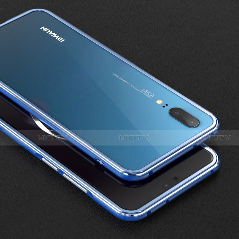 Funda Bumper Lujo Marco de Aluminio Carcasa M01 para Huawei P20