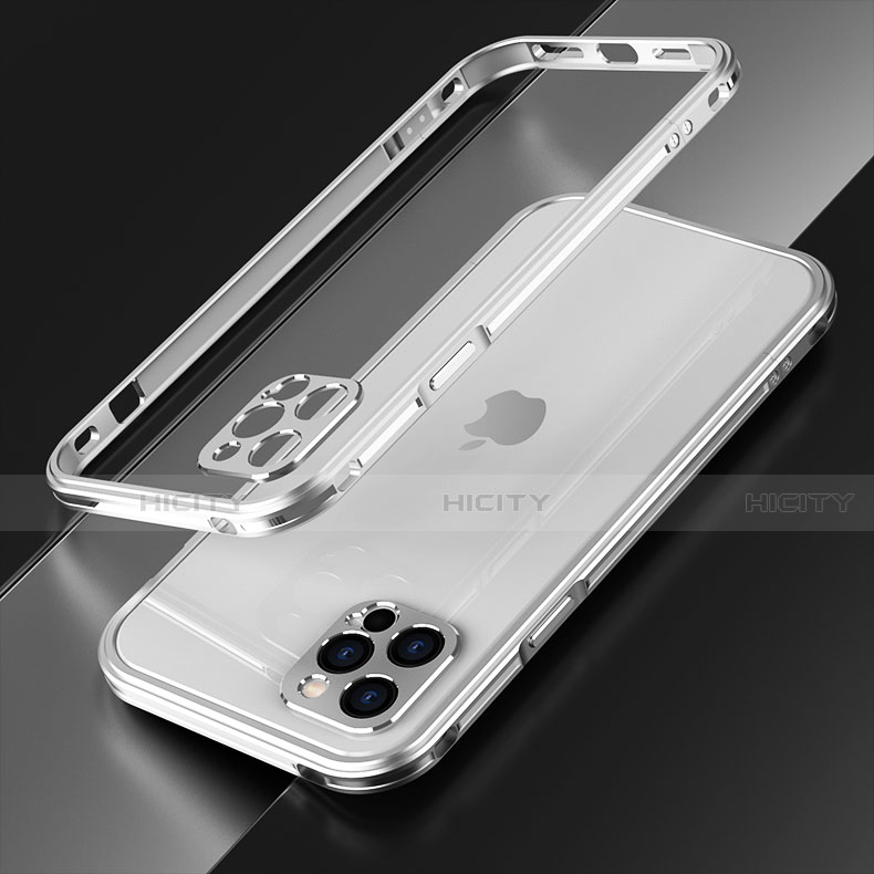 Funda Bumper Lujo Marco de Aluminio Carcasa N01 para Apple iPhone 12 Pro Max