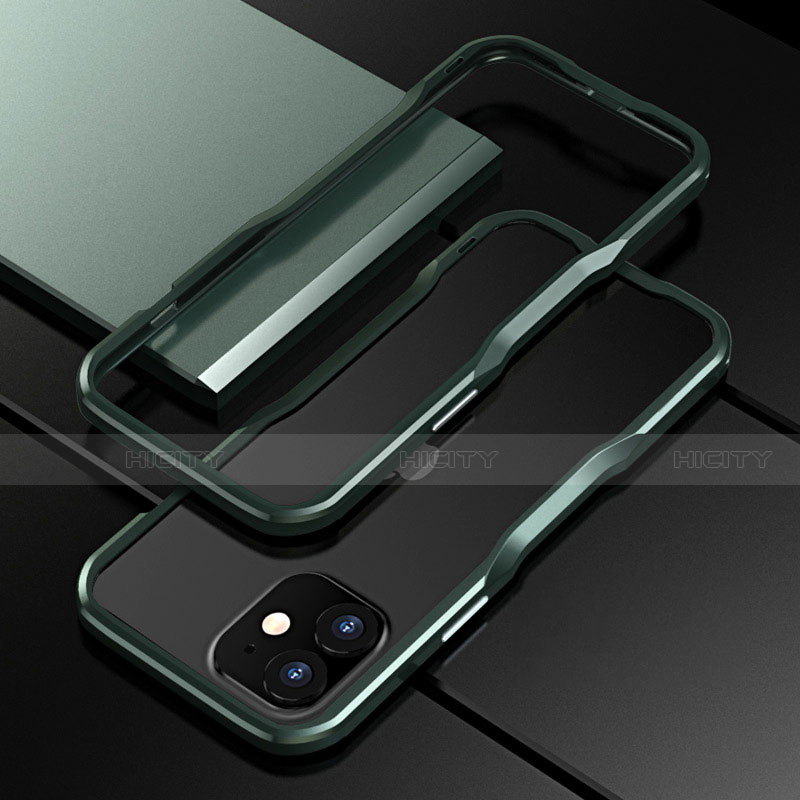 Funda Bumper Lujo Marco de Aluminio Carcasa N02 para Apple iPhone 12