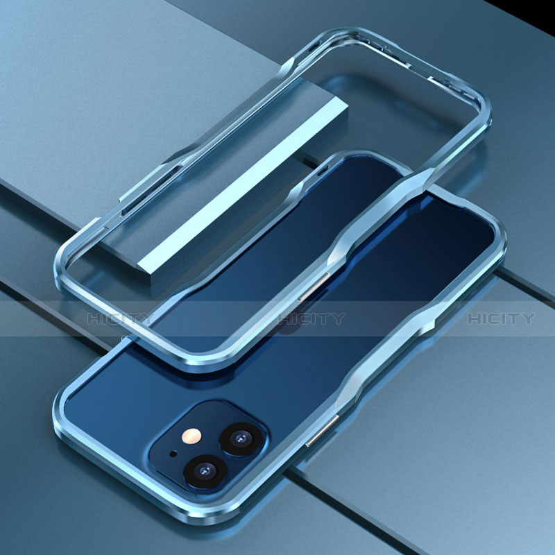 Funda Bumper Lujo Marco de Aluminio Carcasa N02 para Apple iPhone 12