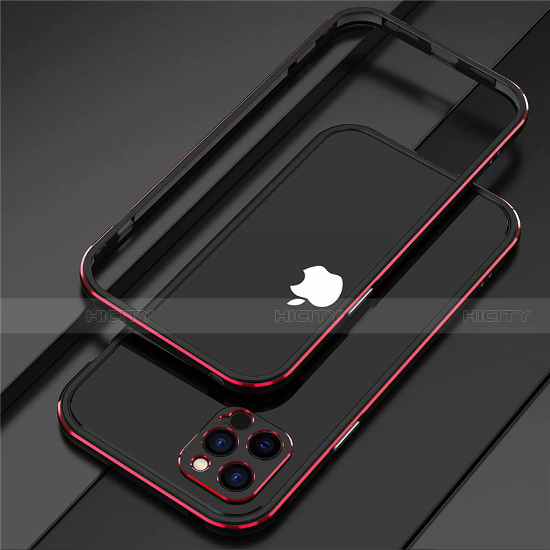 Funda Bumper Lujo Marco de Aluminio Carcasa N02 para Apple iPhone 12 Pro Max