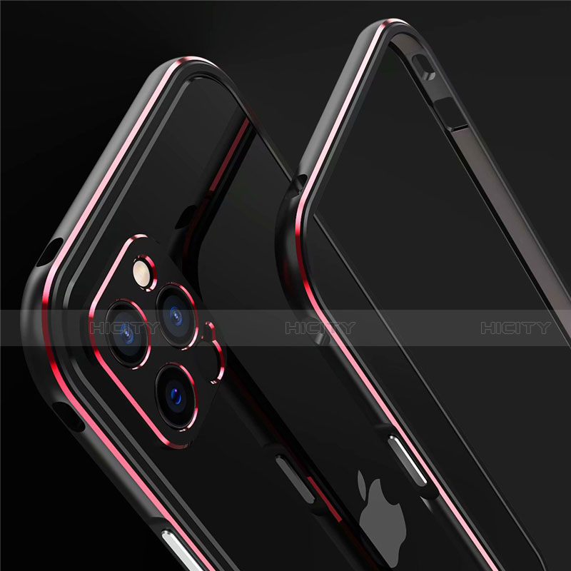 Funda Bumper Lujo Marco de Aluminio Carcasa N02 para Apple iPhone 12 Pro Max
