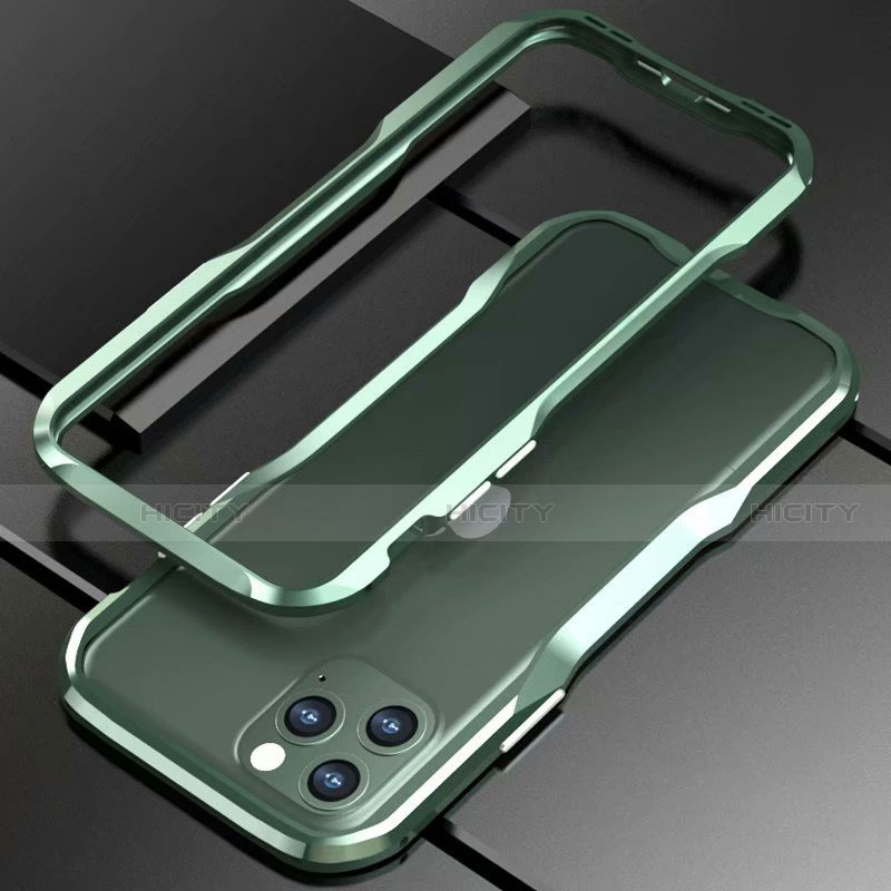 Funda Bumper Lujo Marco de Aluminio Carcasa para Apple iPhone 11 Pro Verde