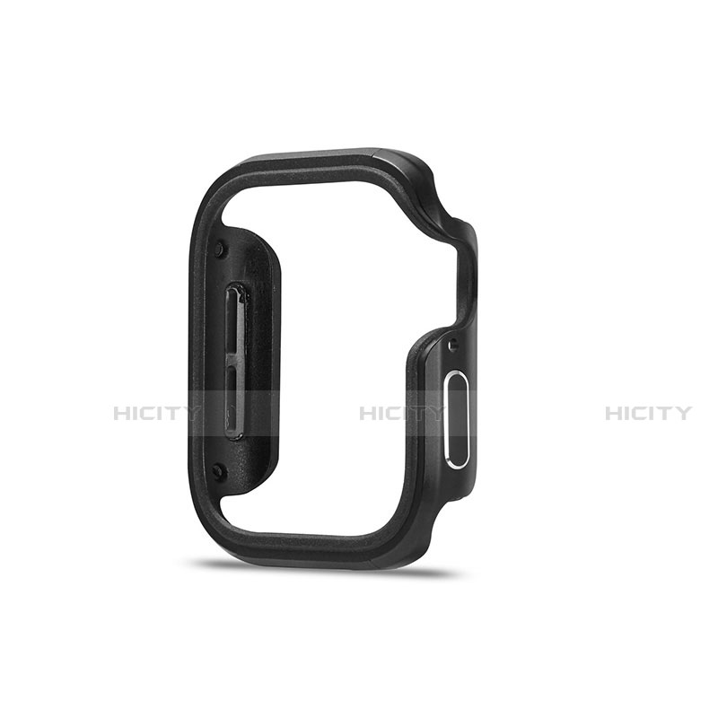 Funda Bumper Lujo Marco de Aluminio Carcasa para Apple iWatch 5 40mm Negro