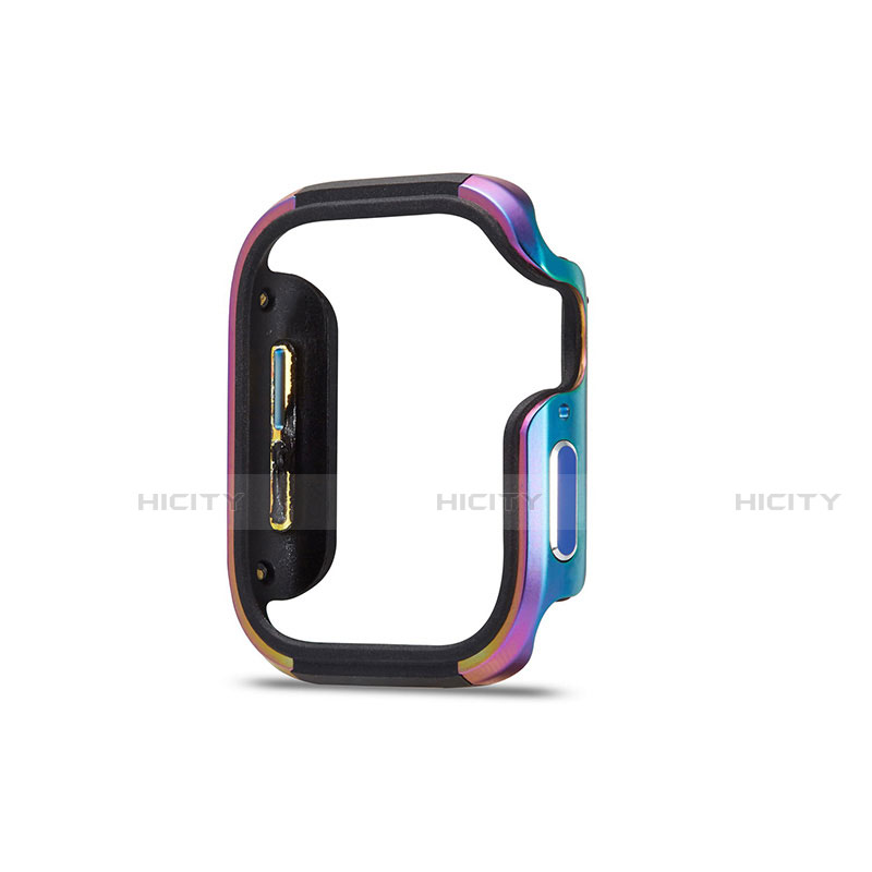 Funda Bumper Lujo Marco de Aluminio Carcasa para Apple iWatch 5 44mm Vistoso